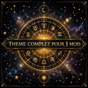 ThÚme astral personnalisé sur 1 mois