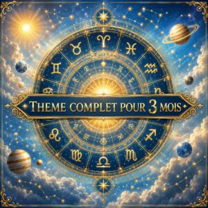 ThÚme astral personnalisé sur 3 mois